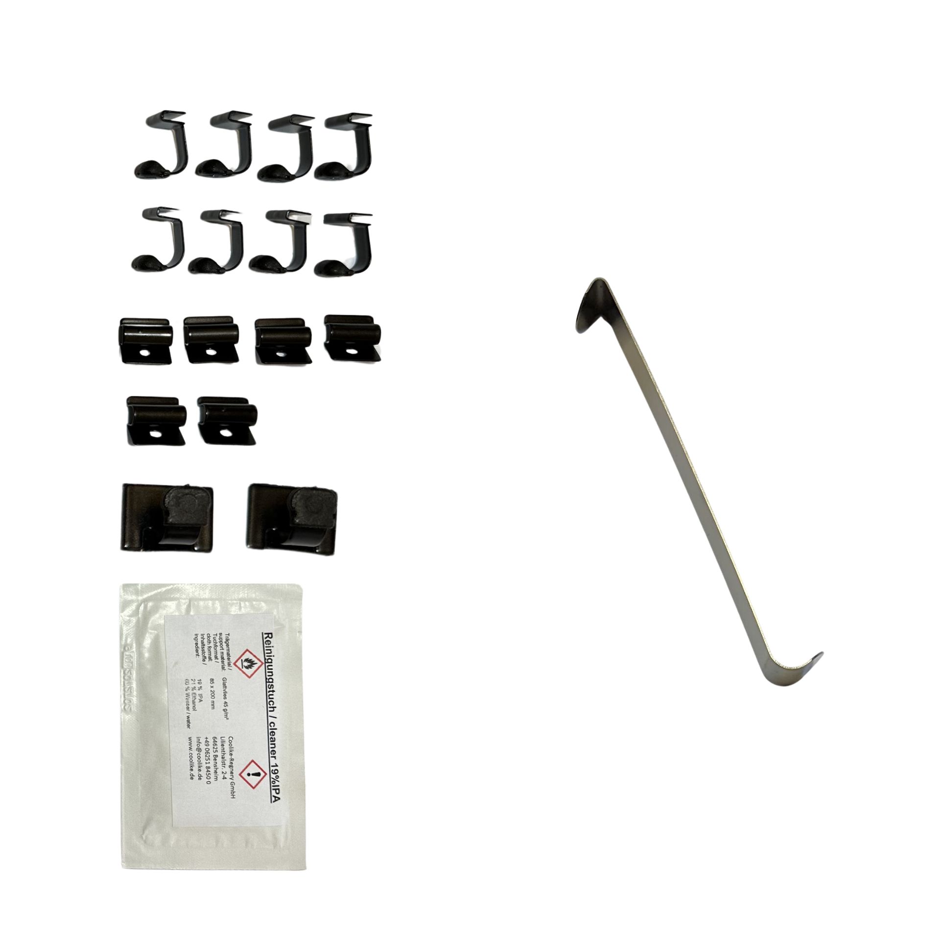 a holder set with installation aid for vw polo 5