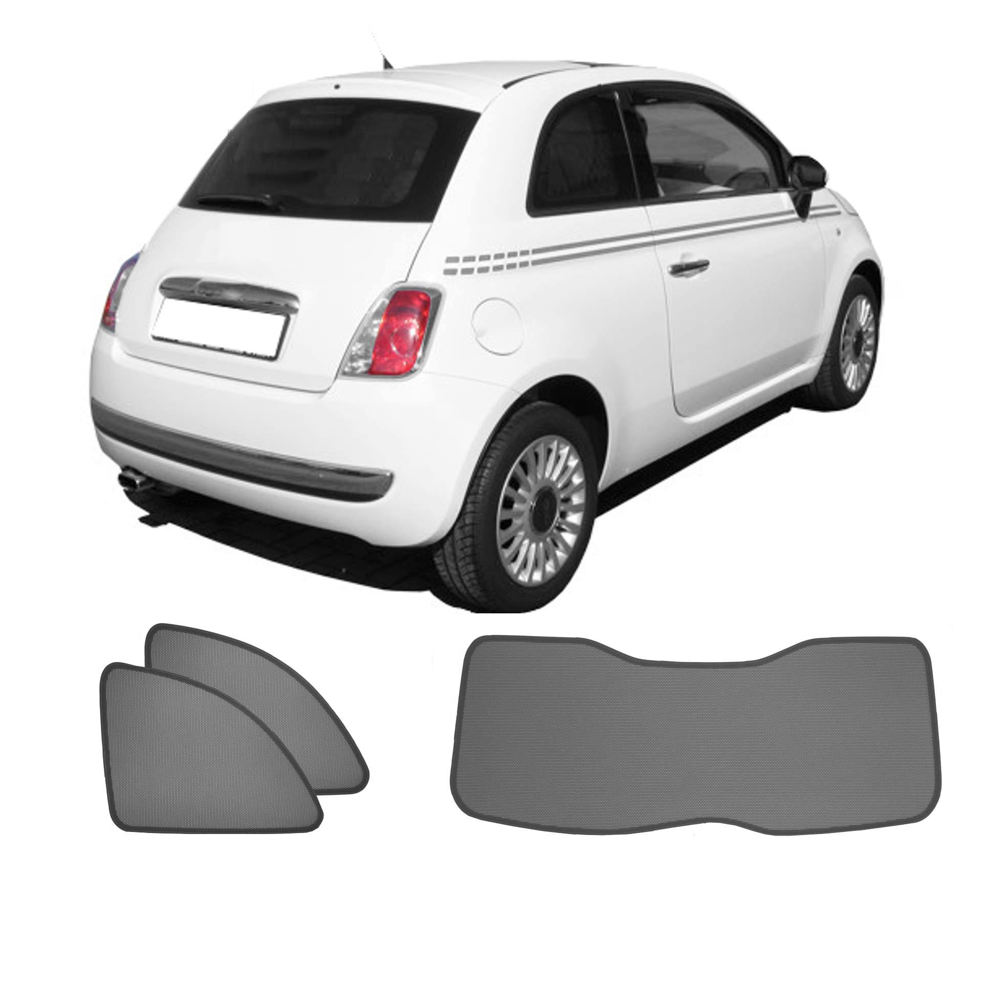 a Fiat 500 with a BC set