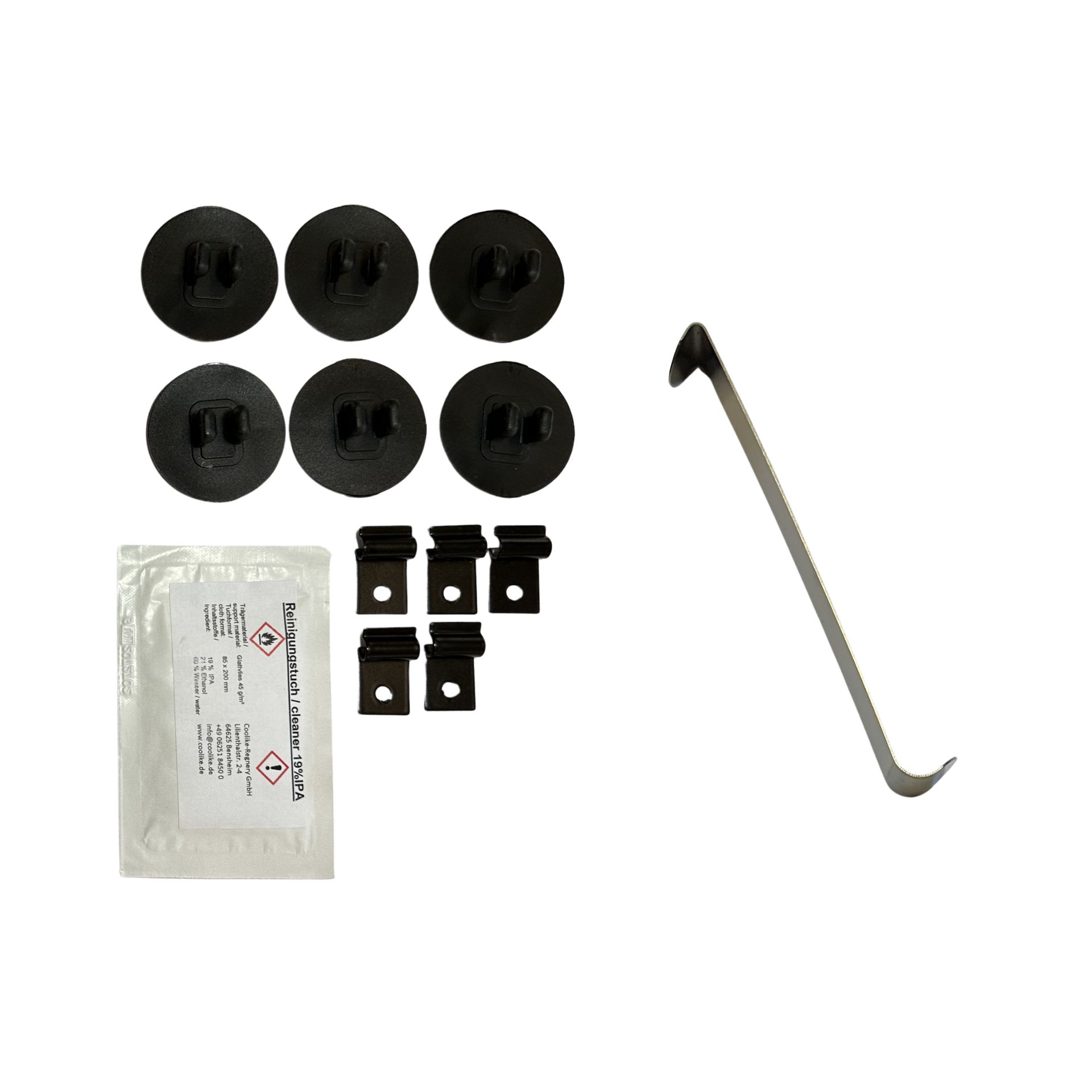 a holder set with installation aid for mercedes c-class t-model