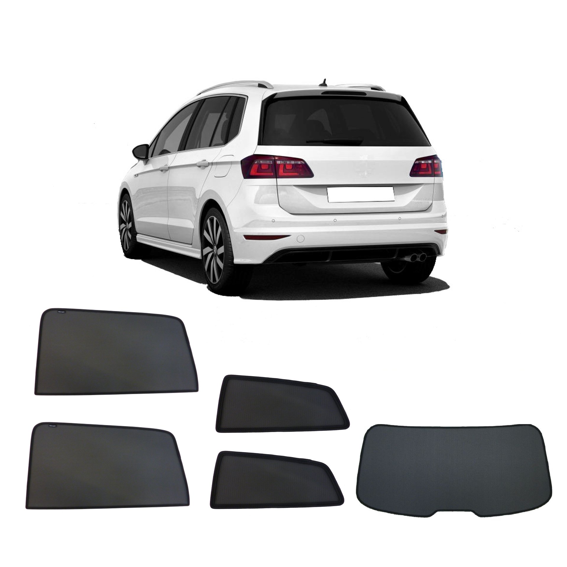ein VW Golf 7 Sportsvan mit einem ABC Set