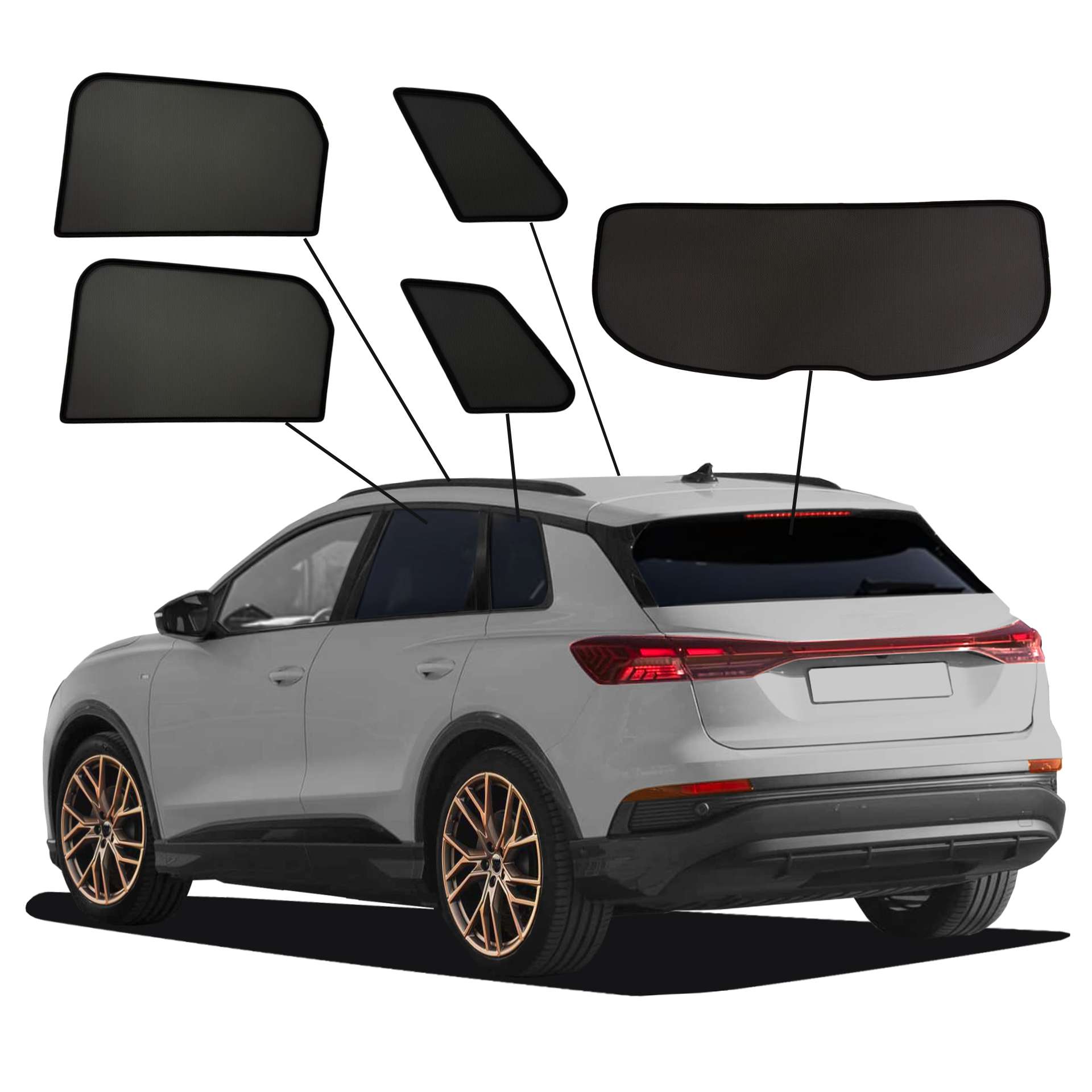 Audi Q4 Sportback E-tron SunClip Auto Sonnenschutz & Sichtschutz 2021-